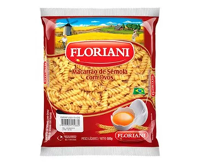 Macarrão Parafuso com Ovos Floriani Pacote 500g